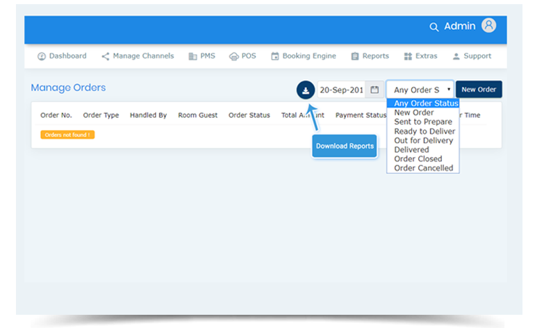 manage services through eGlobe PMS