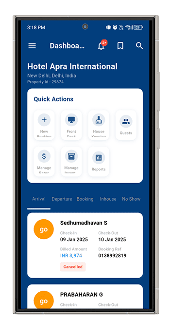 Booking app Screen
