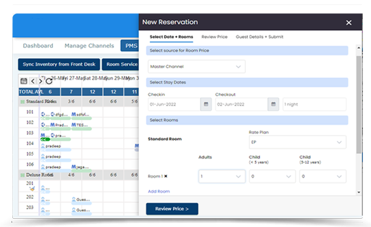 manage hotel reservation easily through eglobe PMS