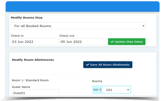 auto room allotment with cloud PMS