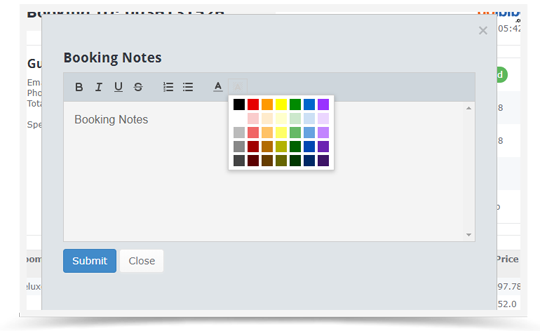 Manage Notes - eGlobe PMS