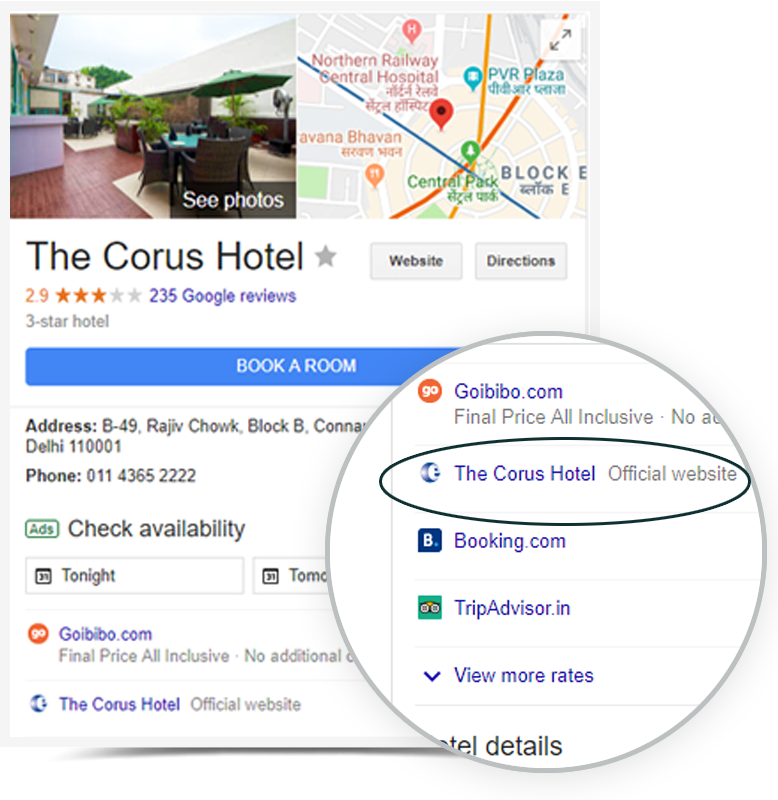 eGlobe(Best Channel Manager Company) Google hotel Ads