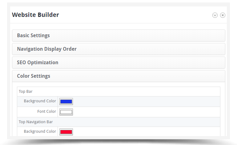 Website Builder to design website